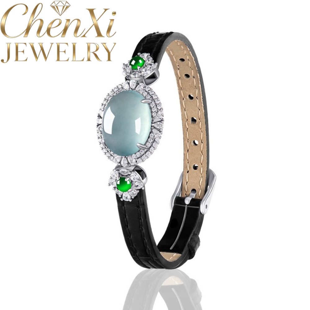 Fine Jewelry Watches Women - Pulsera de Jadeíta Azul Natural de