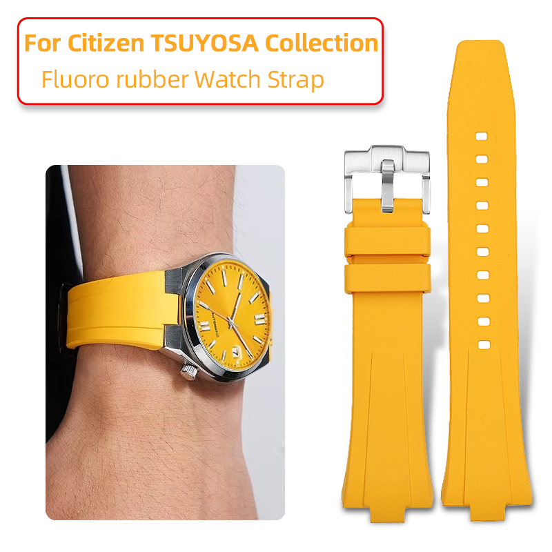 Citizen Watch Tsuyosa - Correa de caucho fluorado FKM de