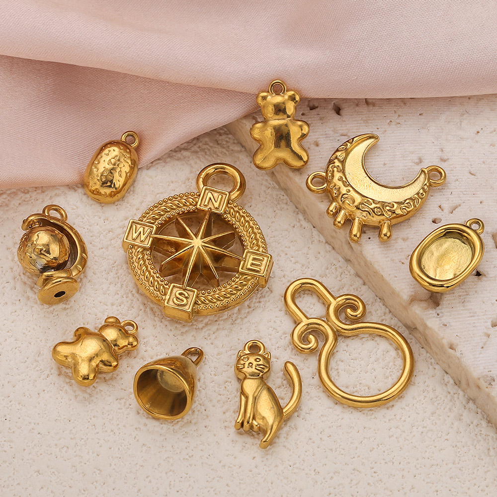 Moon Star Earrings - Abalorio de campana de globo de