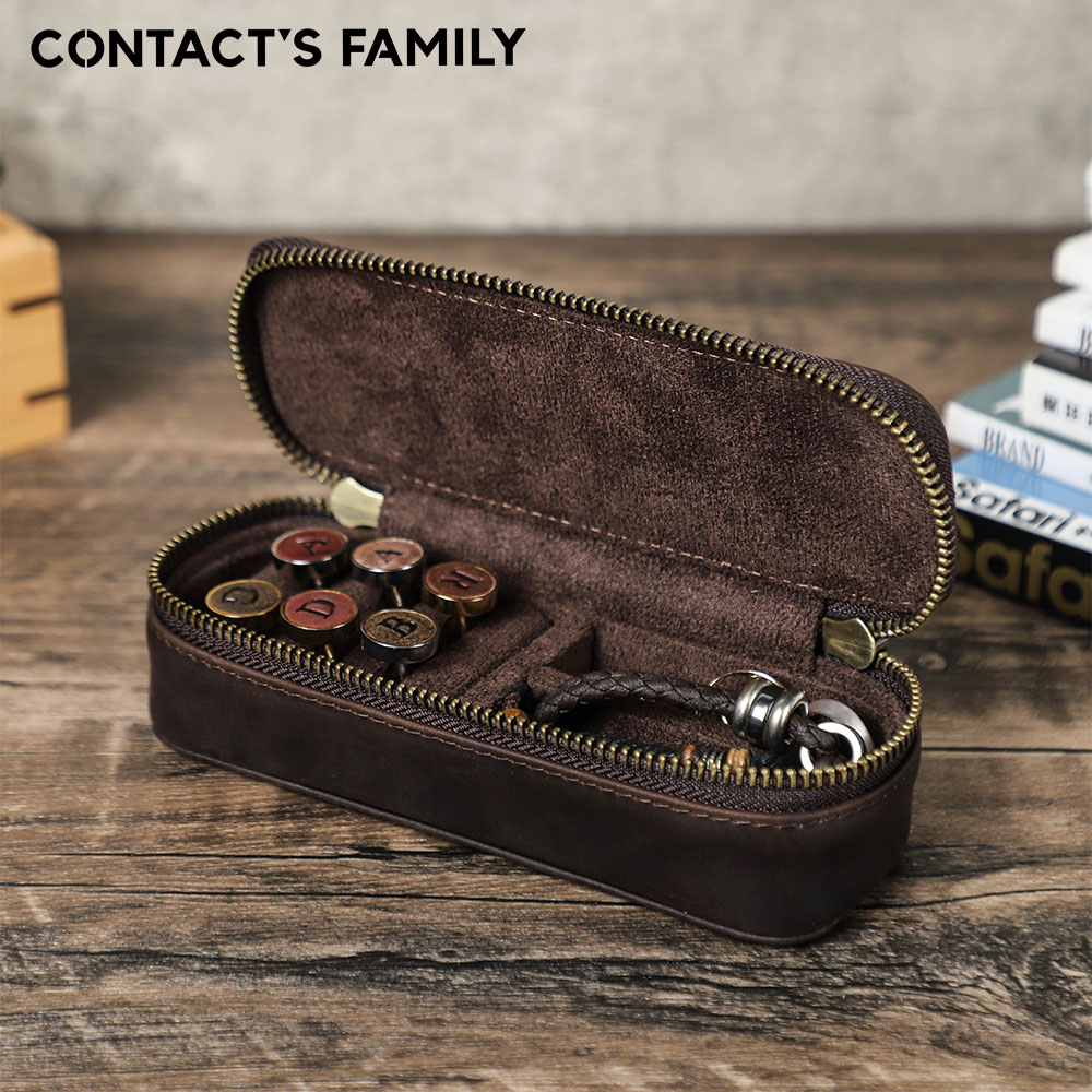 Jewelry Or Watches - Estuche de Viaje Portátil de Cuero