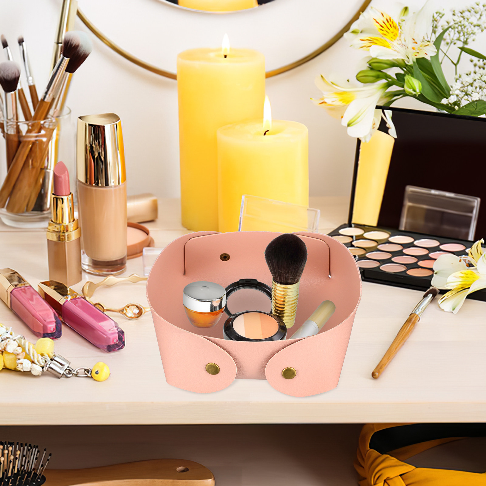 Jewelry Watches Box - Bandeja de Almacenamiento Plegable, Organizador Premium