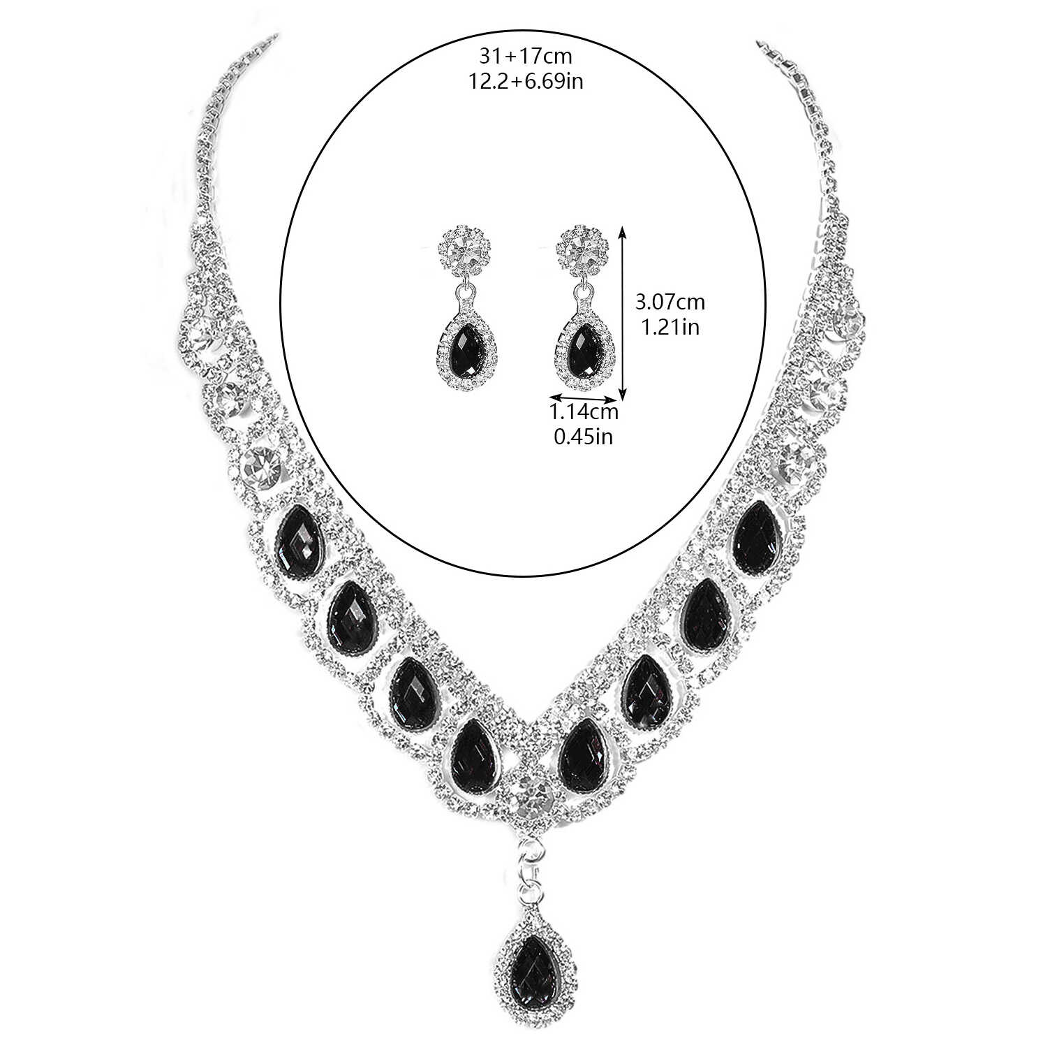 DINGKA Conjunto de Collar y Pe - Al Ain Jewelry & Watches Exhibition 2025 reseña y precio
