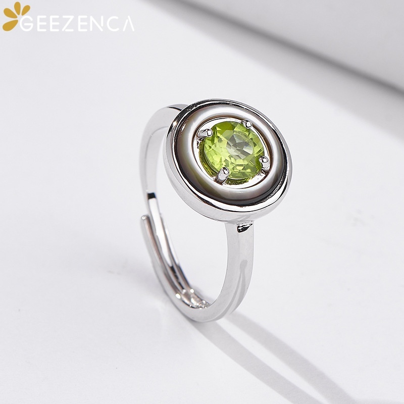 GEEZENCA Anillo Abierto Redond - Birthstone Ring Set reseña y precio
