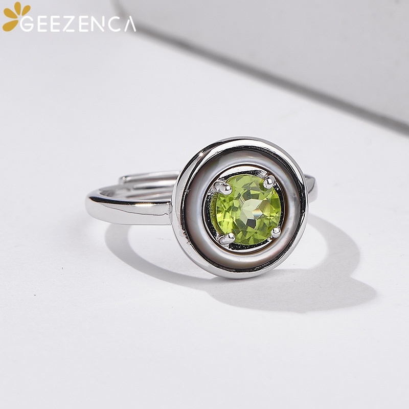 GEEZENCA Anillo Abierto Redond - Birthstone Ring Set reseña y precio