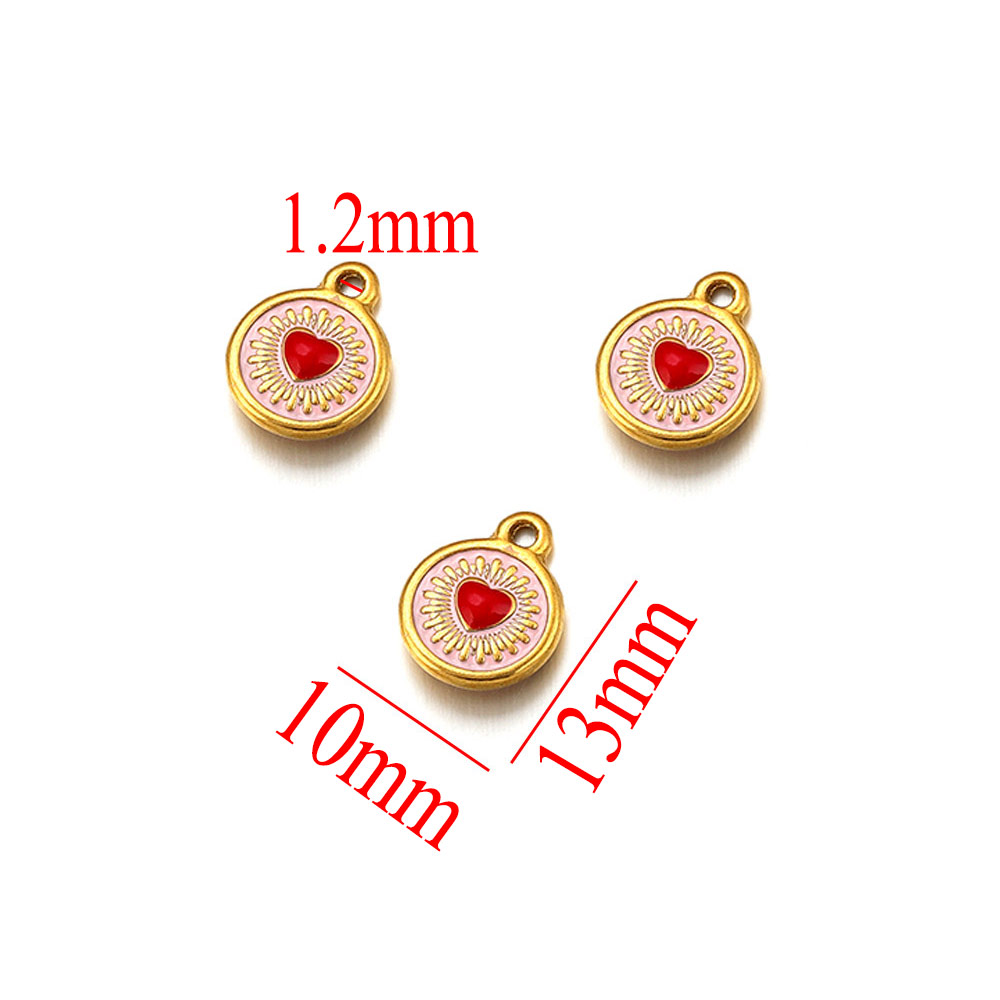 5 piezas de dijes de acero ino - Moon Star Earrings reseña y precio