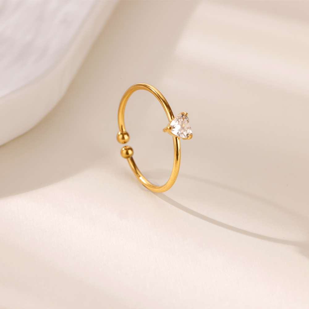 12 anillos de corazón de circo - Birthstone Ring Set reseña y precio