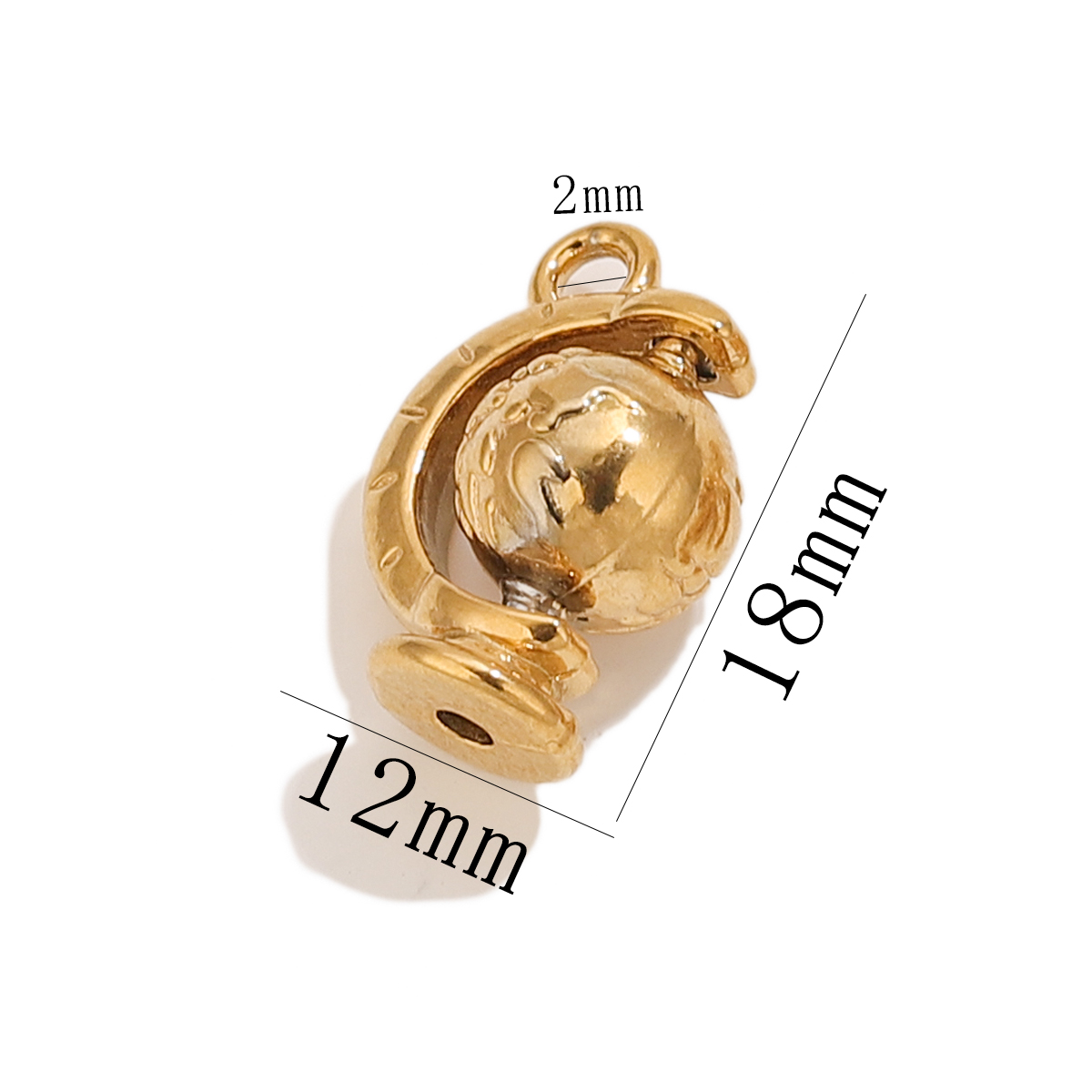 Abalorio de campana de globo d - Moon Star Earrings reseña y precio