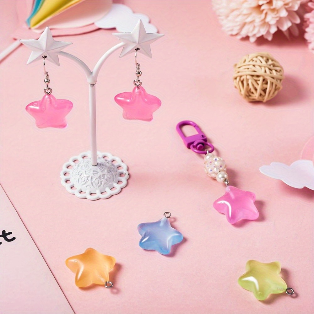 6/24/40 Uds. Colgante de estre - Moon Star Earrings reseña y precio