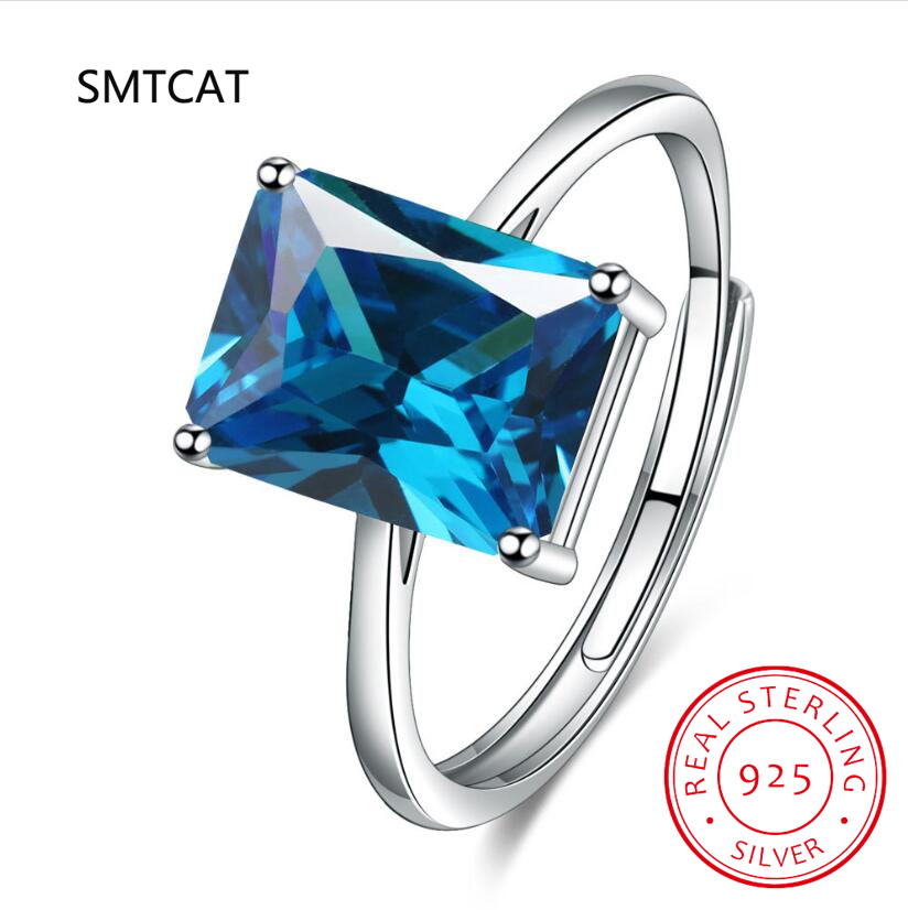 Anillos geométricos de Plata d - Birthstone Ring Set reseña y precio