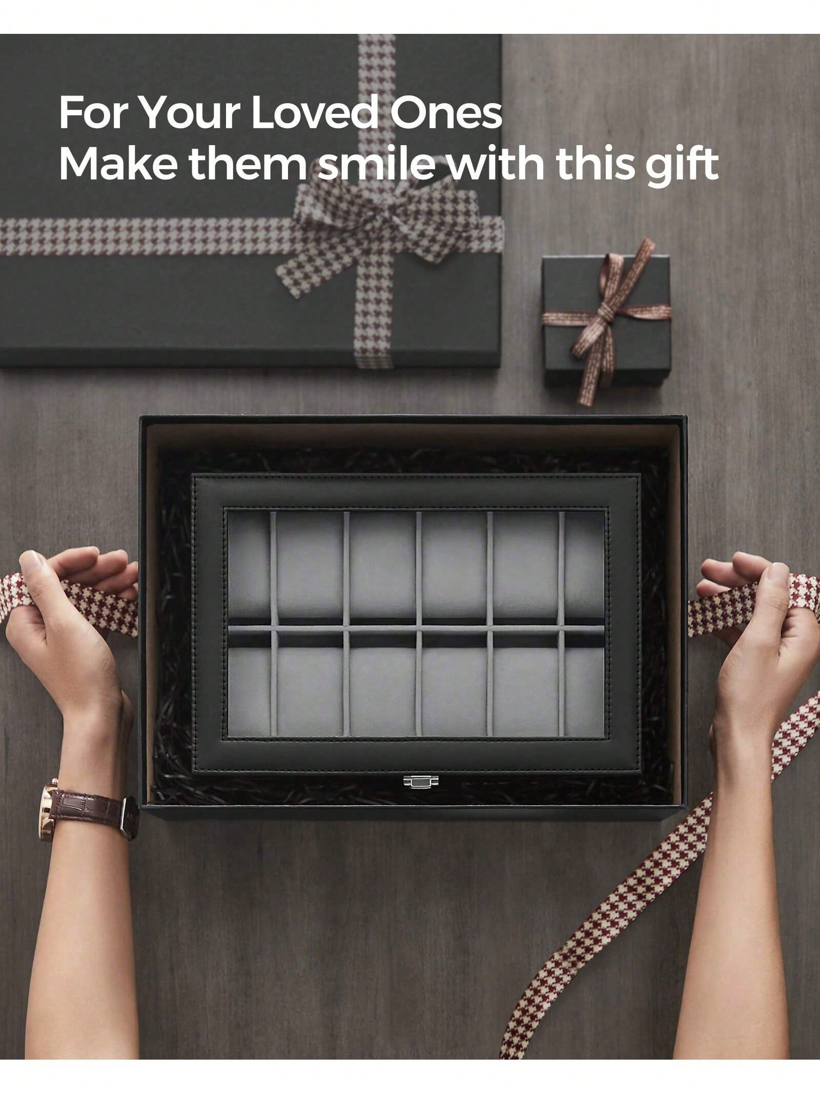 Caja para relojes con cerradur - Jewelry Watches Box reseña y precio