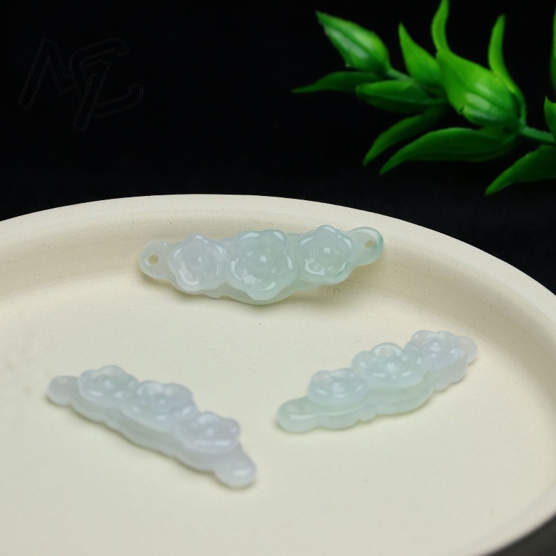 1 ud. Flor de Jadeíta Natural, - Jewelry & Watches Store reseña y precio