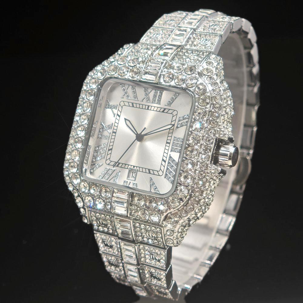 Reloj de lujo con diamantes pa - Jewelry Watches Brands reseña y precio