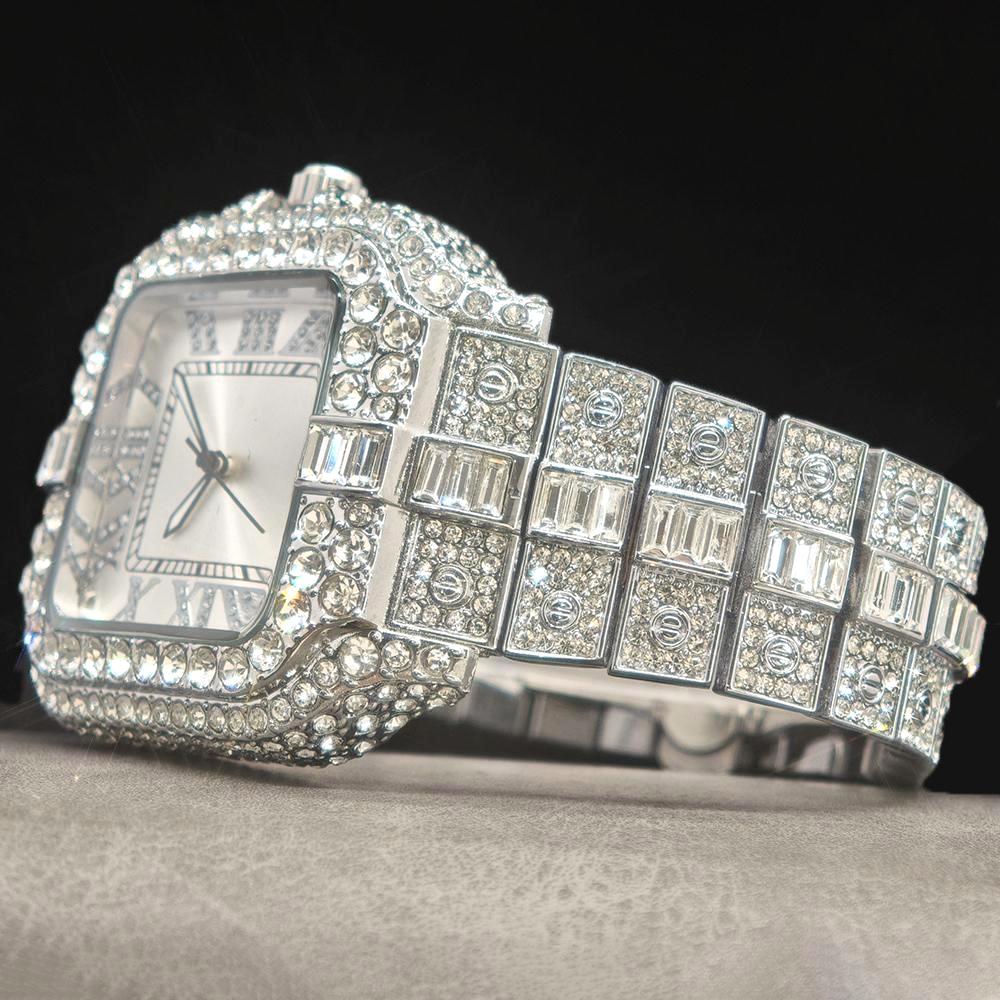 Reloj de lujo con diamantes pa - Jewelry Watches Brands reseña y precio