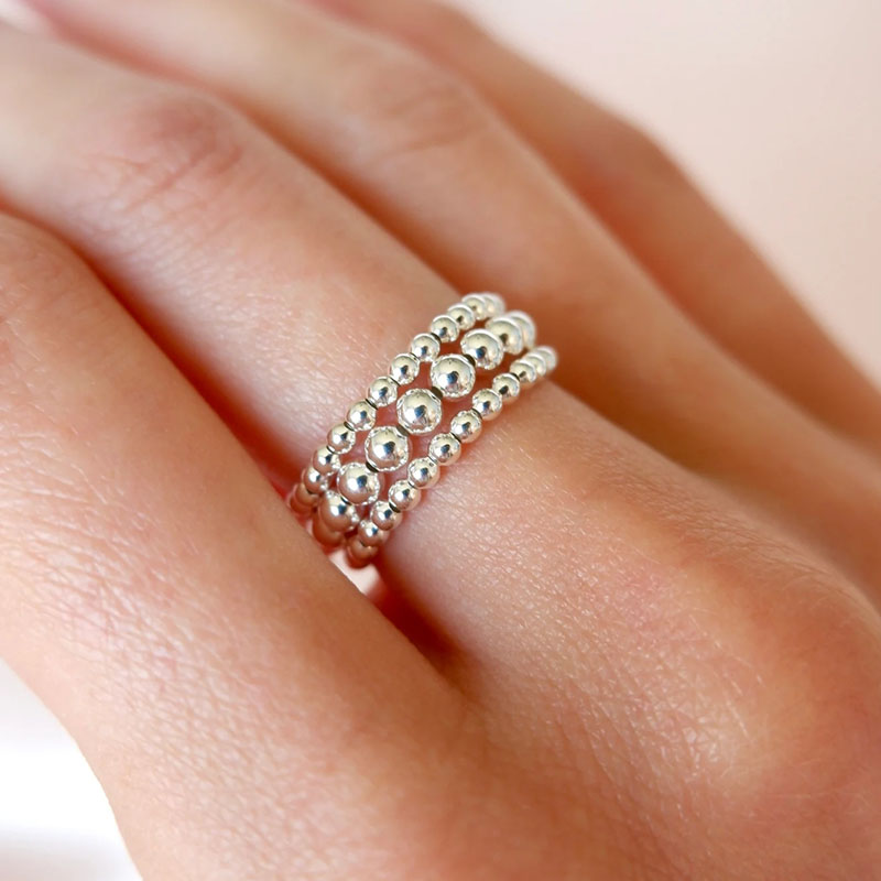 Anillo de cristal Anillo de ca - Birthstone Ring Set reseña y precio