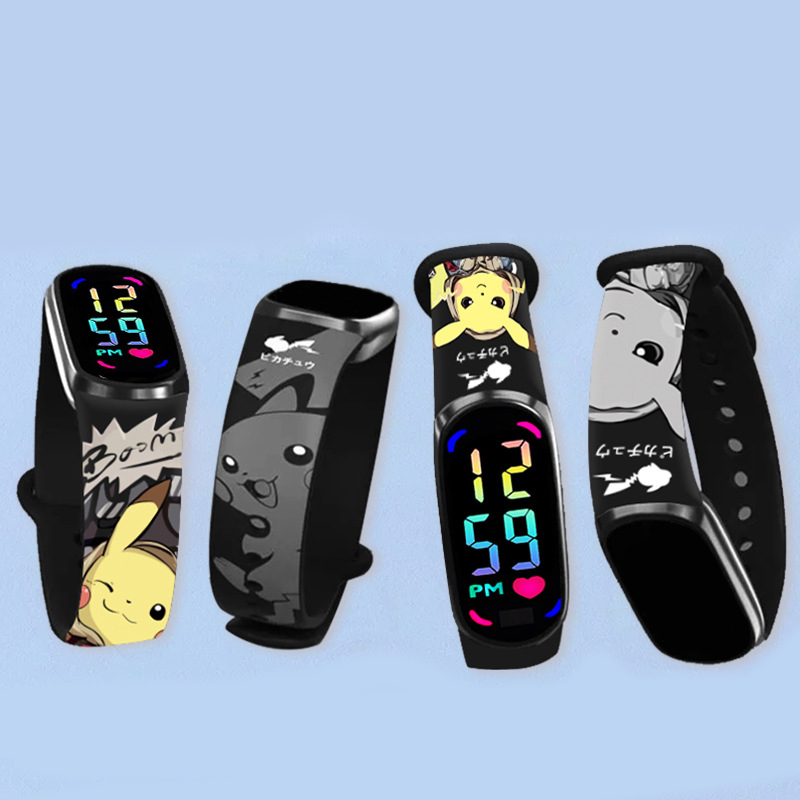 Reloj LED Pikachu para niños,  - Jewelry Bracelet Watches reseña y precio