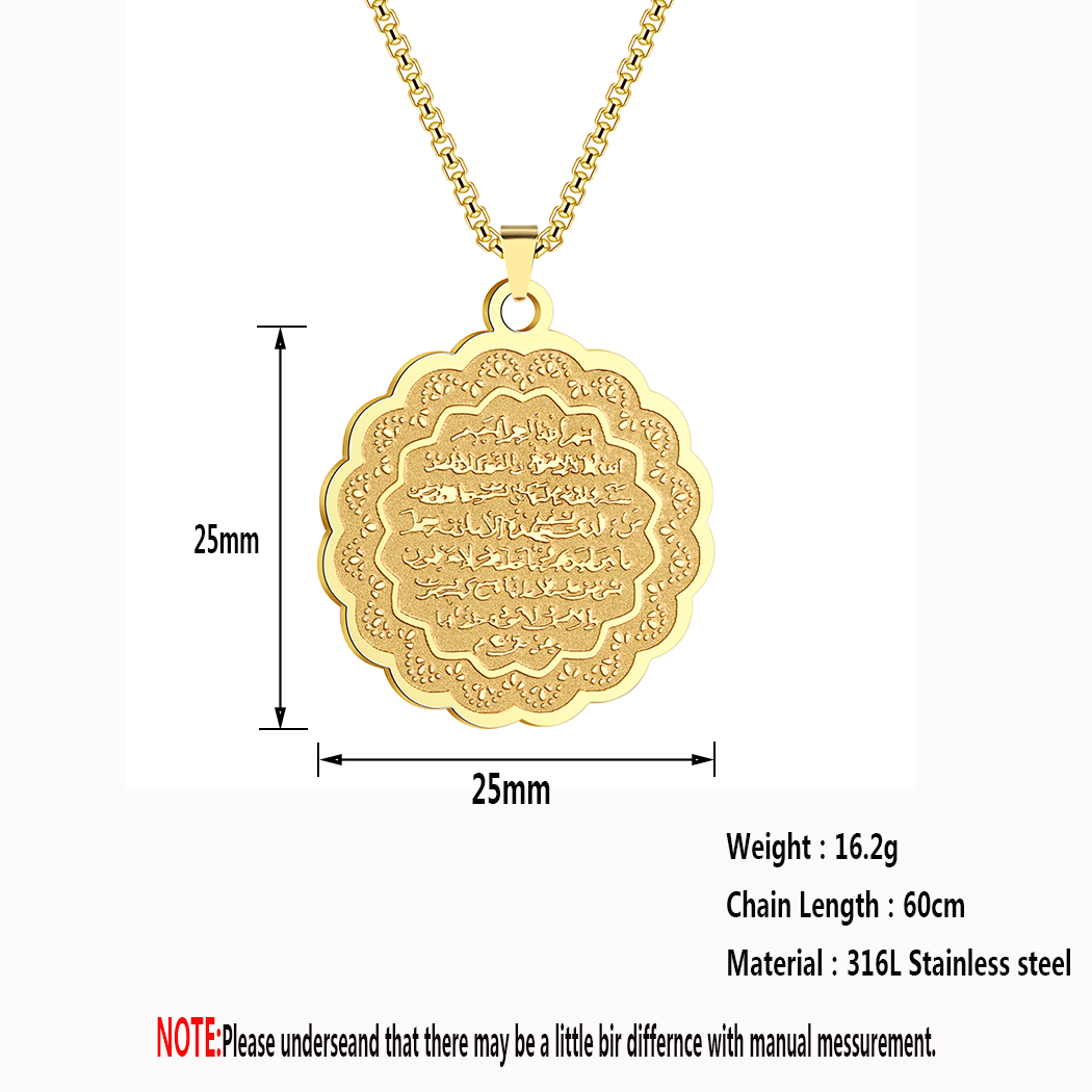 Collar Kinitial de acero inoxi - Al Ain Jewelry & Watches Exhibition 2025 reseña y precio