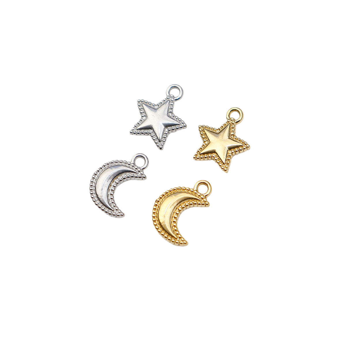 5 uds. De dijes de monedas de  - Moon Star Earrings reseña y precio
