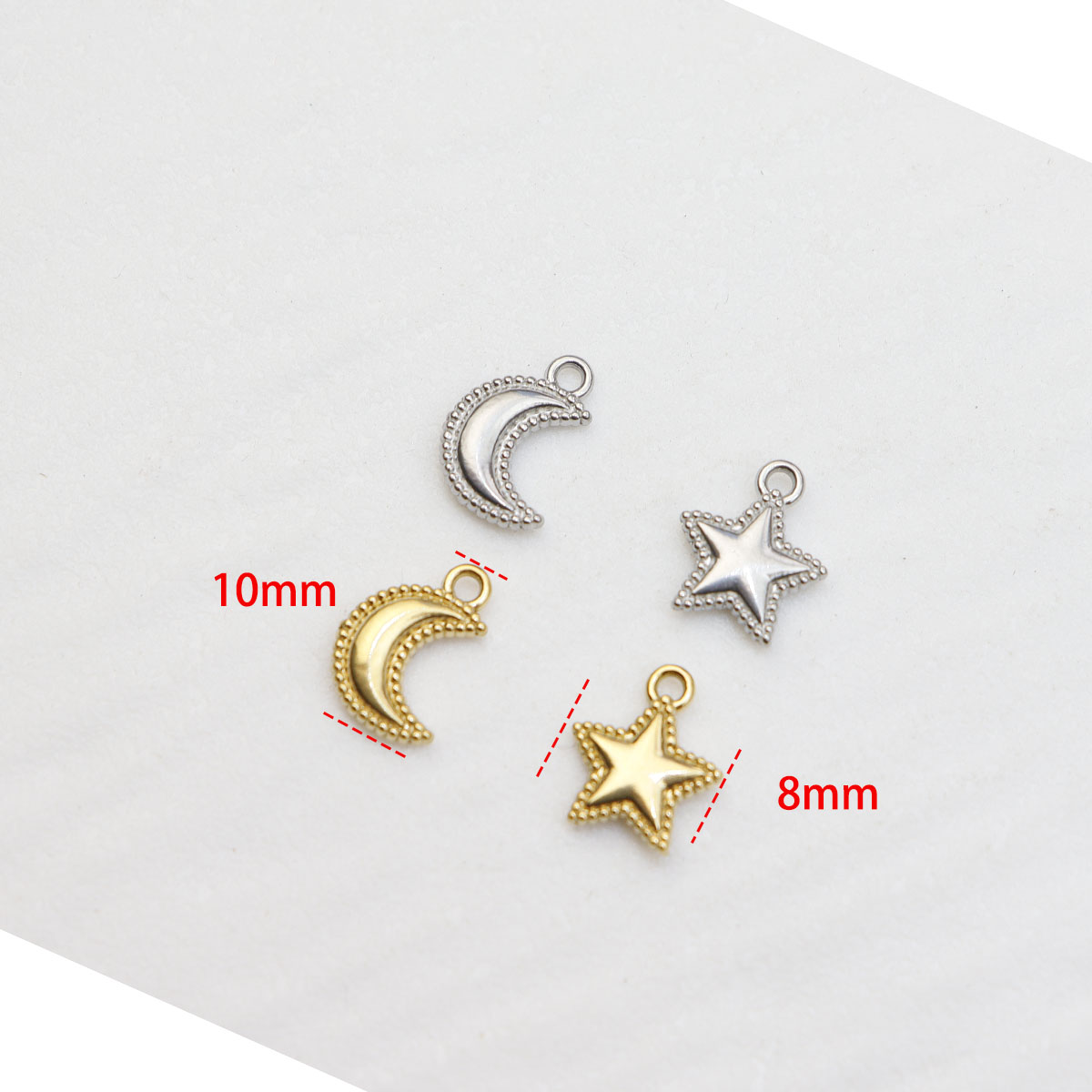 5 uds. De dijes de monedas de  - Moon Star Earrings reseña y precio