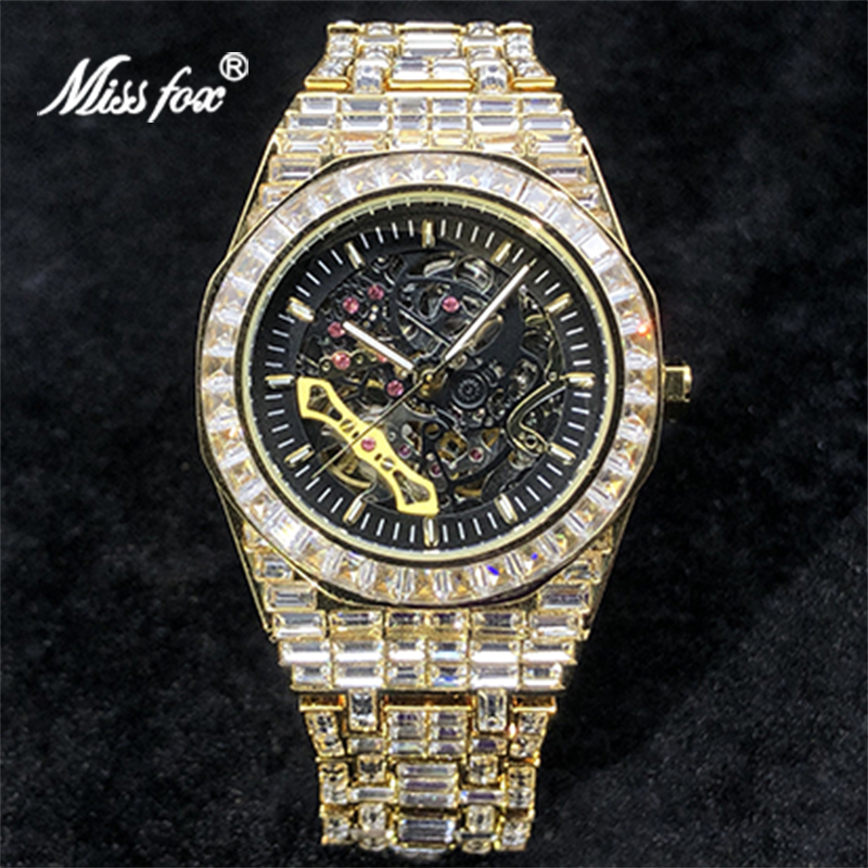 MISSFOX-reloj mecánico de acer - Jewelry Watches Brands reseña y precio