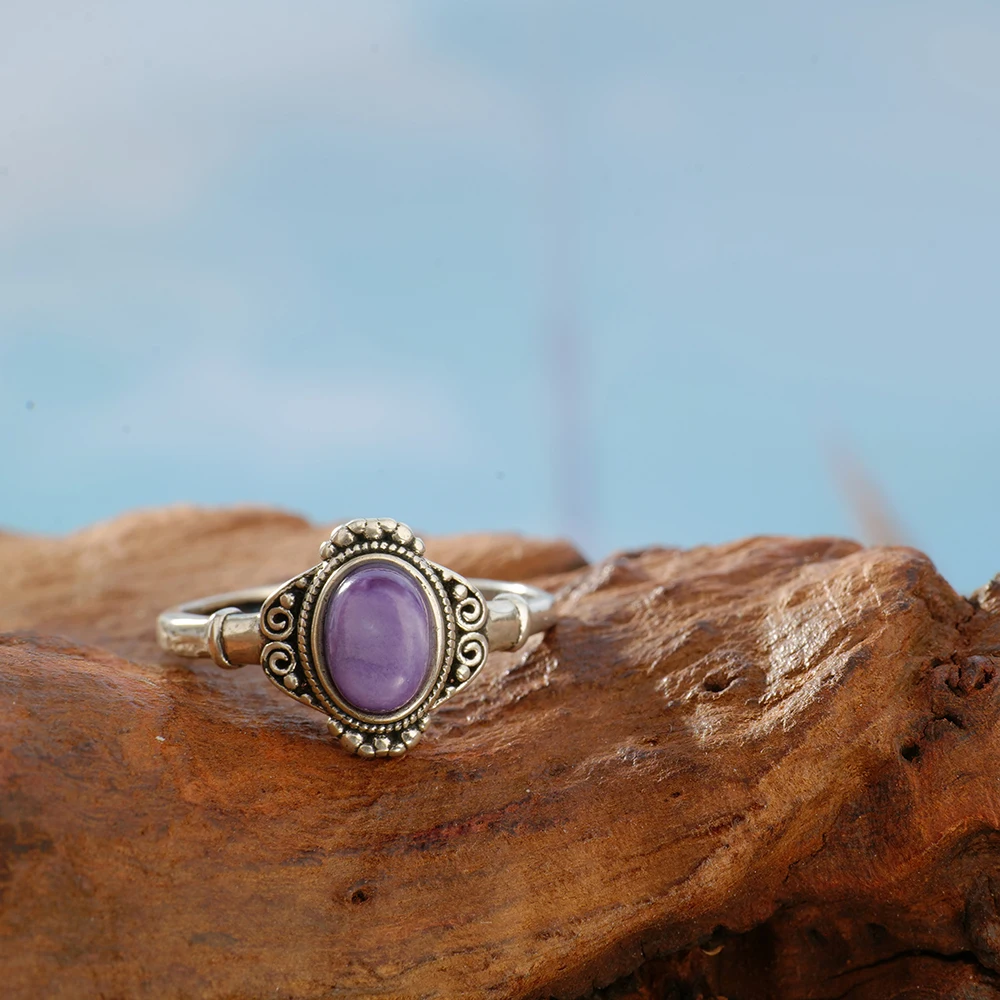 Anillo Ajustable de Plata Sóli - Birthstone Ring Set reseña y precio